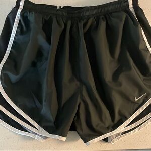 Nike Black Running Shorts with White Trim